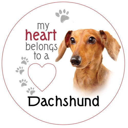 Dachshund Piece of My Heart Magnet (Set of 2)
