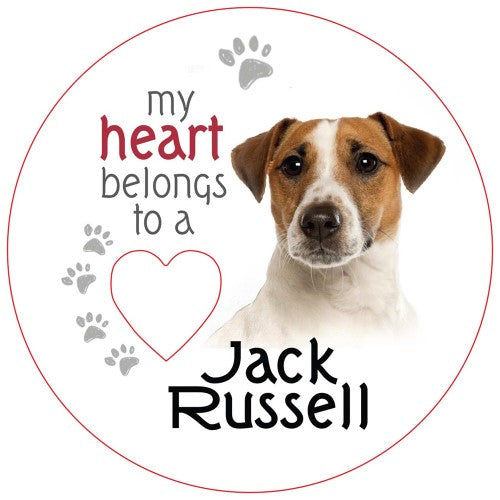 Jack Russell Piece of My Heart Magnet (Set of 2)