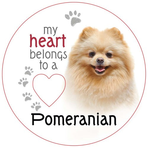 Pomeranian Piece of My Heart Magnet (Set of 2)