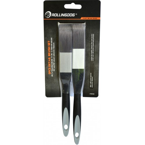 Paint Brush 2pce Detail Brush Set Rolling Dog