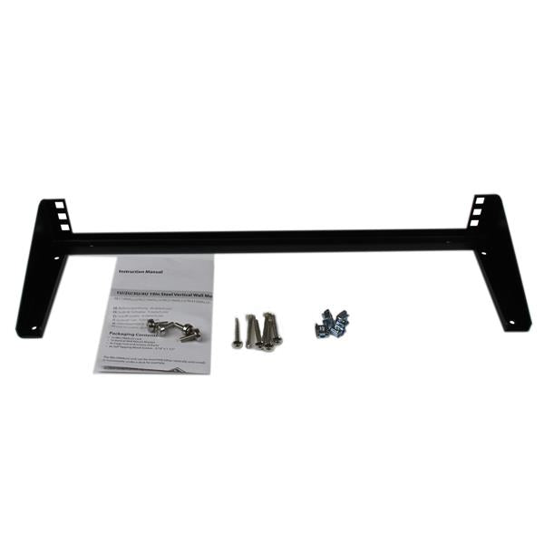 1U 19in Steel Vertical Wall Mount Equipment Rack Bracket
