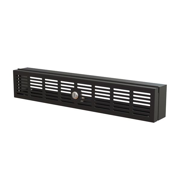 2U 19" Rack Mount Security Cover Locking Panel for Server Rack