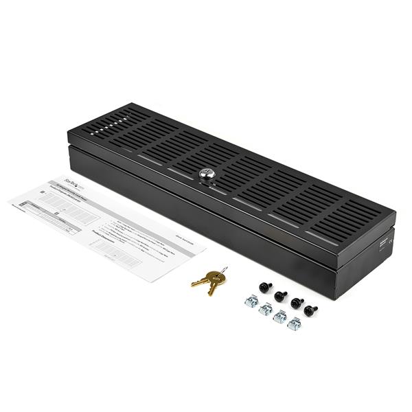 3U Rack-Mount Security Cover - Hinged - Locking with Key