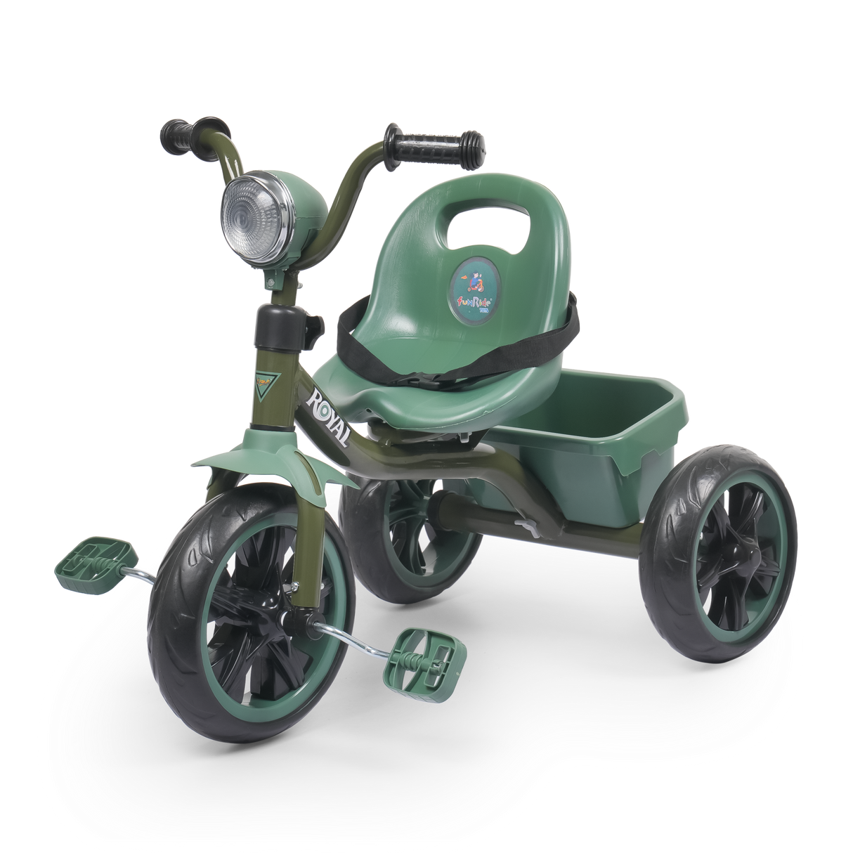 Kids Royel DX Trike With Light Music & Rear Basket FT-600 Green
