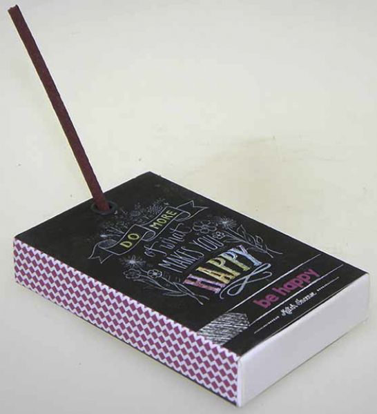 30g x 6 Happy Match Incense packs with uplifting fragrances for mood enhancement and relaxation in any space.