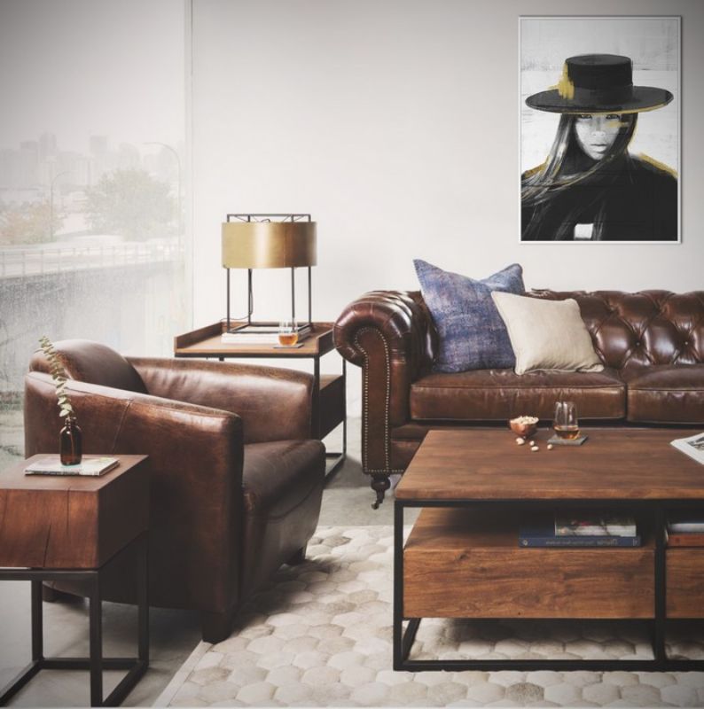 Chair Leather - Vanguard Vintage Cigar - 79.5