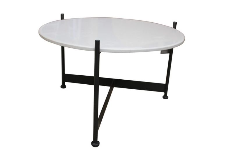 Coffee Table With Marble Top (60cm)