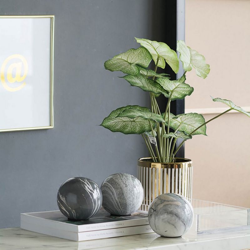 Grey Marbleised Balls Set of 3