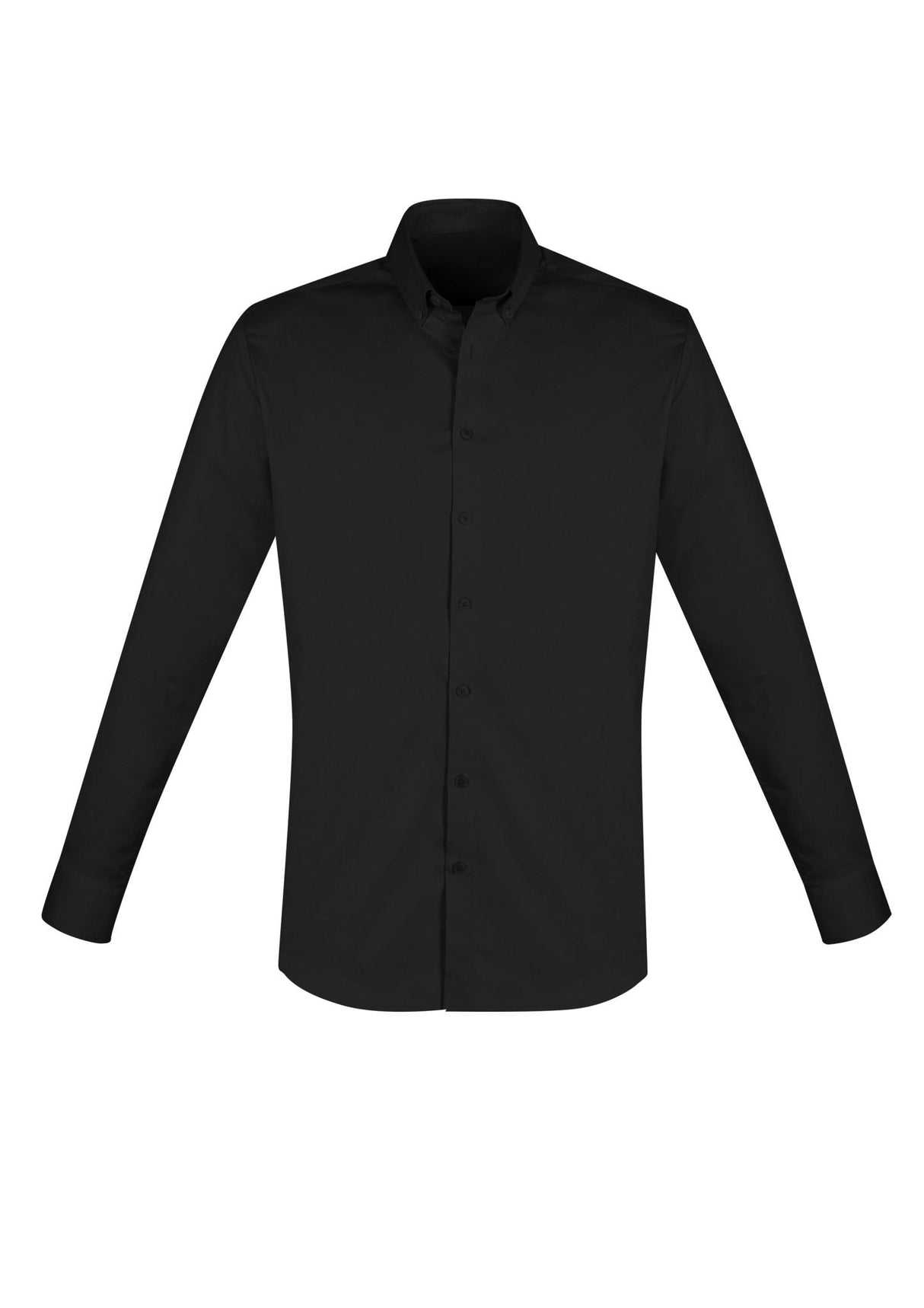 Camden Mens Long Sleeve Shirt - Black