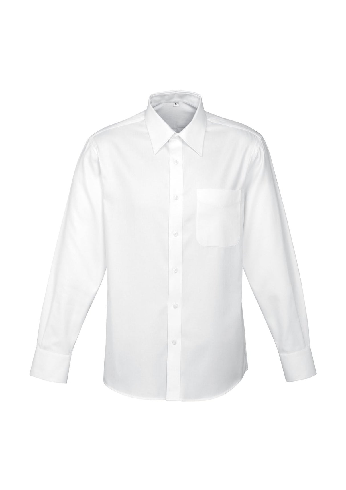 Luxe Mens Long Sleeve Shirt - White