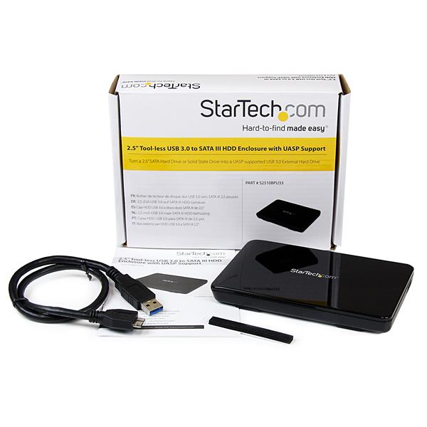 2.5in USB 3.0 External SATA Hard Drive Enclosure w/ UASP