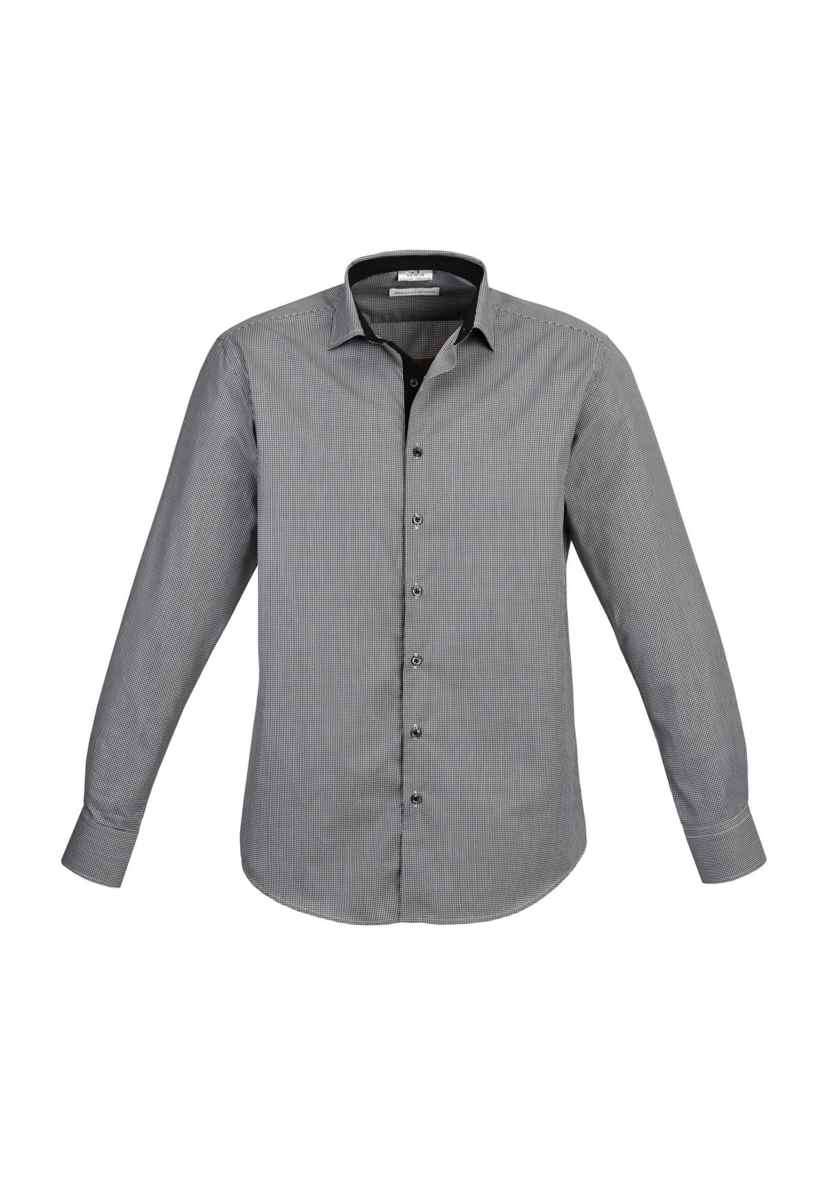 Edge Mens Long Sleeve Shirt - Black