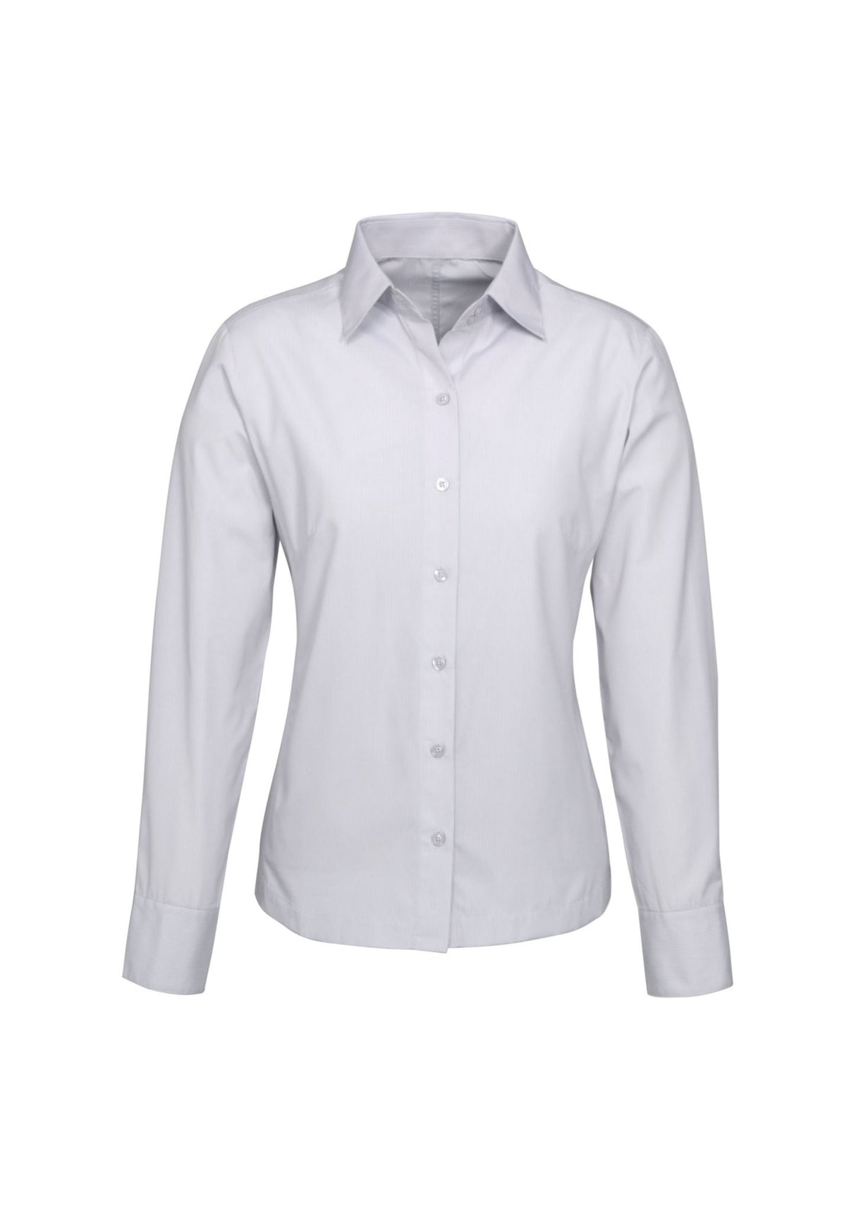 Ambassador Womens Long Sleeve Shirt - Silver Grey