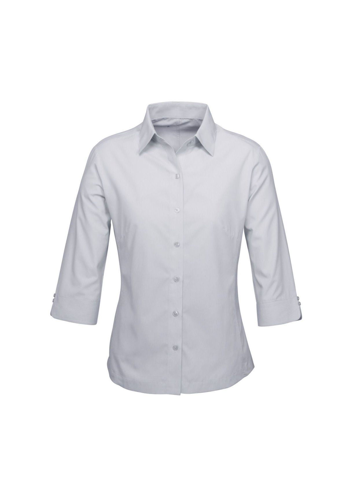 Ambassador Womens 3/4 Sleeve Shirt - Silver Grey
