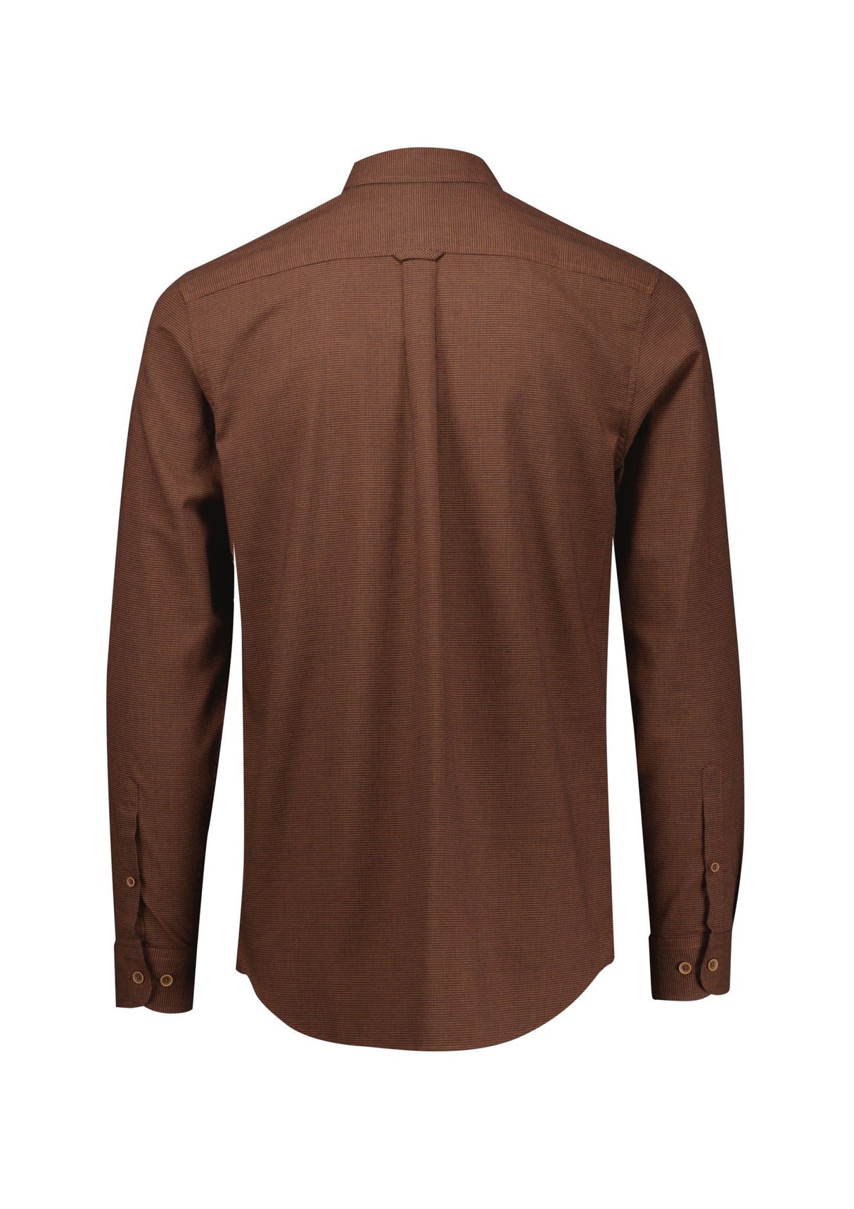 Soul Mens Long Sleeve Shirt - Rust