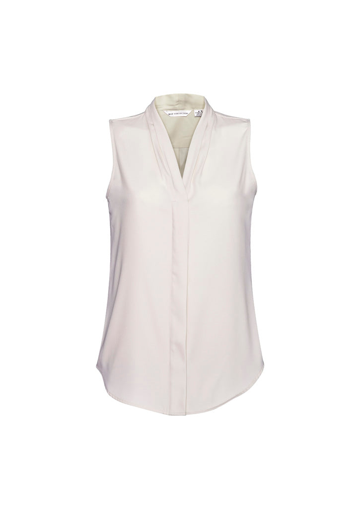 Madison Womens Sleeveless Top - Ivory