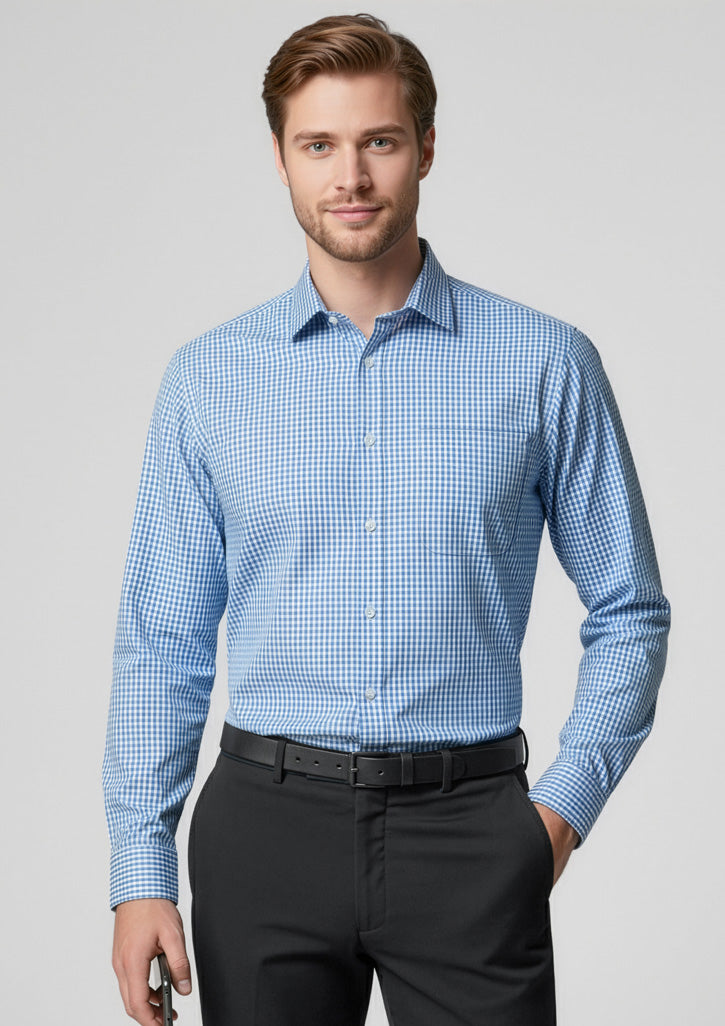 Ellison Mens Long Sleeve Shirt - Black