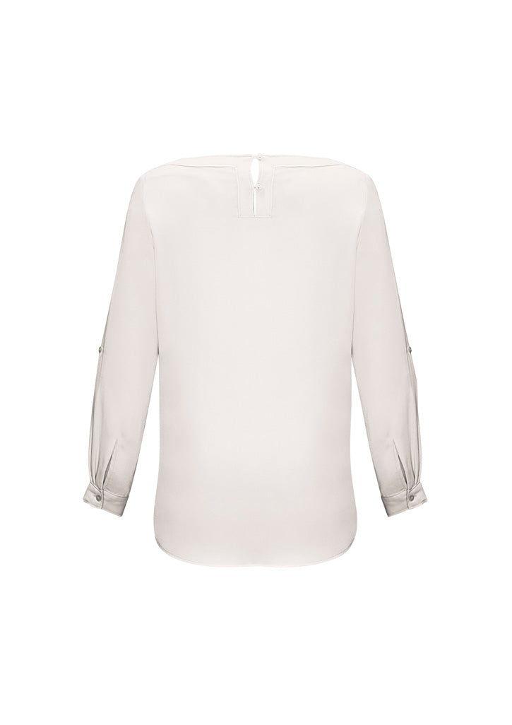 Madison Womens Boatneck Top - Ivory