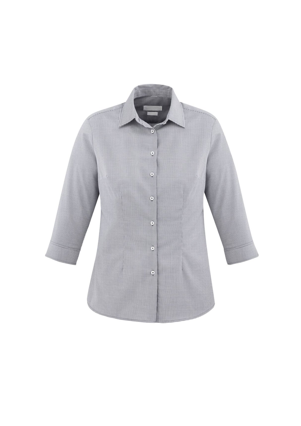 Jagger Womens 3/4 Sleeve Shirt - Silver