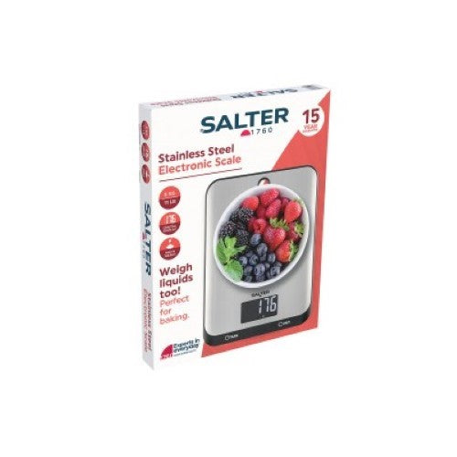 Electronic Kitchen Scale - Salter Stainless Steel SA00673B