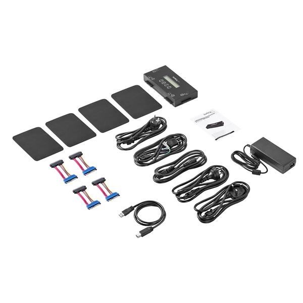 Hard Drive Eraser for 2.5 or 3.5 in. SATA Drives - 4-Bay - Standalone