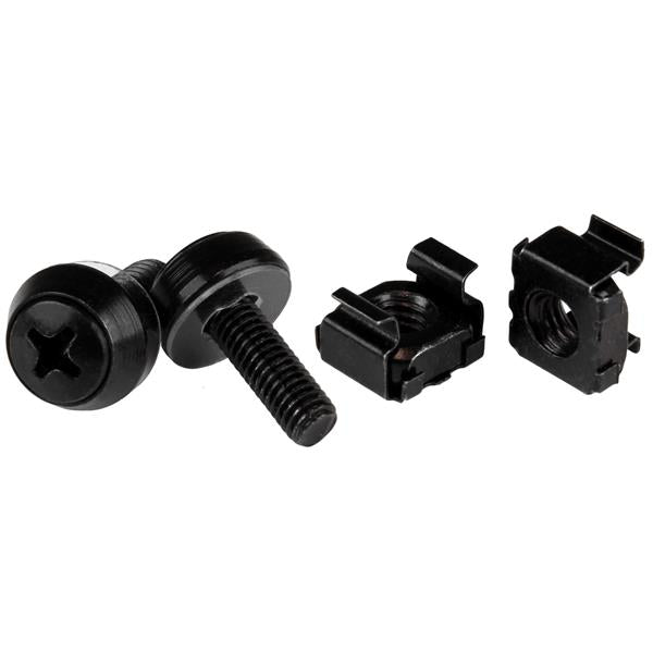 M5 x 12mm - Screws and Cage Nuts - 100 Pack, Black