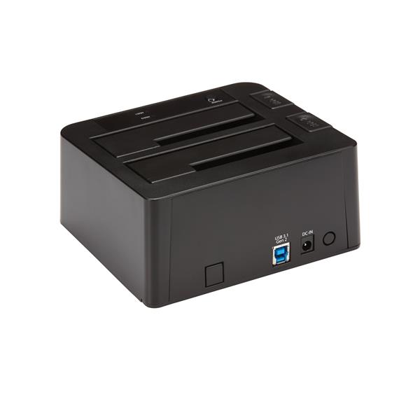 USB 3.1 (10Gbps) Dual-Bay Dock for 2.5/3.5 SATA SSD/HDDs