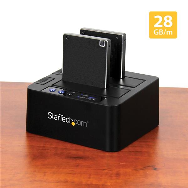 USB 3.1 (10Gbps) Standalone Duplicator Dock for 2.5" & 3.5" SATA SSD/HDD Drives