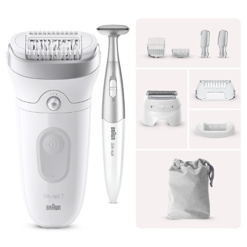Wet & Dry Epilator - BRAUN Silk-épil 7 SE7-241 (Grey)