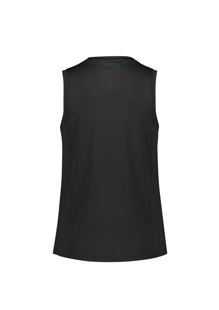 Balance Womens Singlet - Black/Red