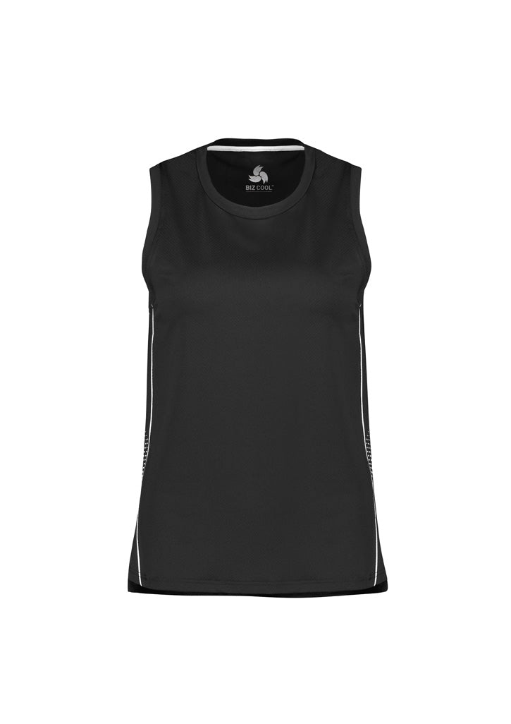 Balance Womens Singlet - Black/White