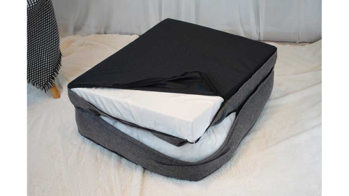 Orthopedic Dog Sofa Bed - Grey (90 x 68cm)