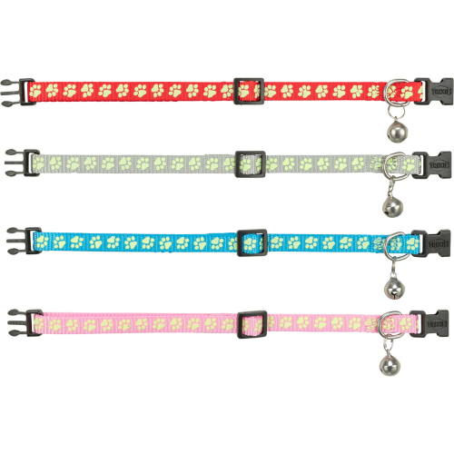 Cat Collar - Reflective Paw Print (Assorted)