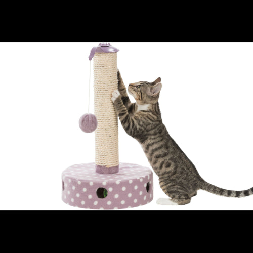 Junior scratching post, fleece, 26x47cm, light lilac