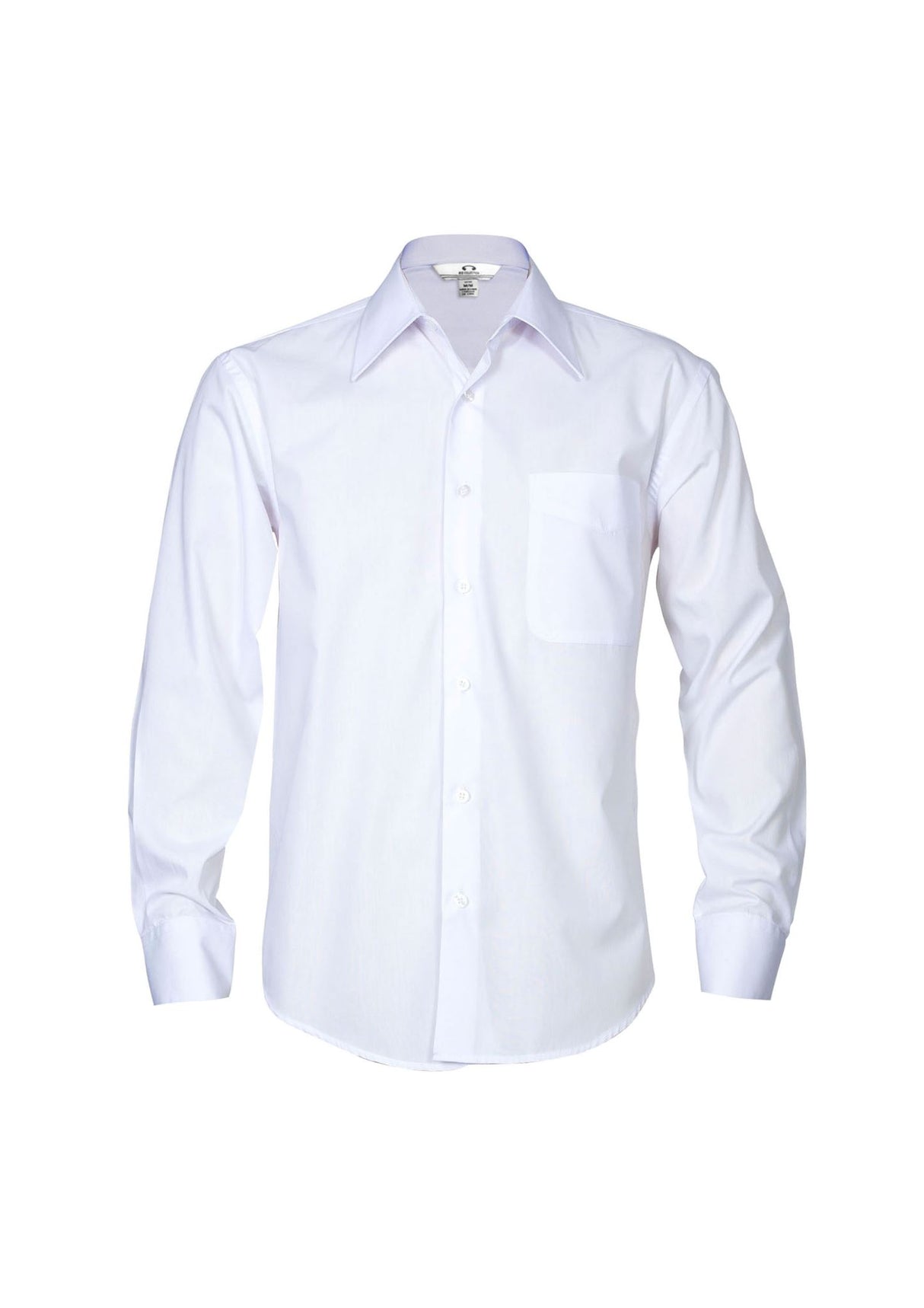 Metro Mens Long Sleeve Shirt - White