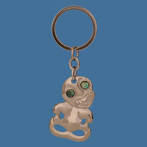Paua Tiki Keyring