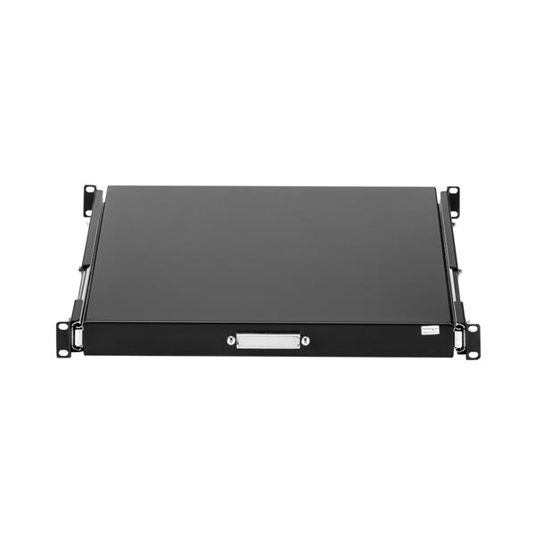 55cm (22in) Black Deep Sliding Server Rack Cabinet Shelf