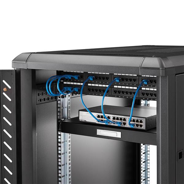 55cm (22in) Black Deep Sliding Server Rack Cabinet Shelf