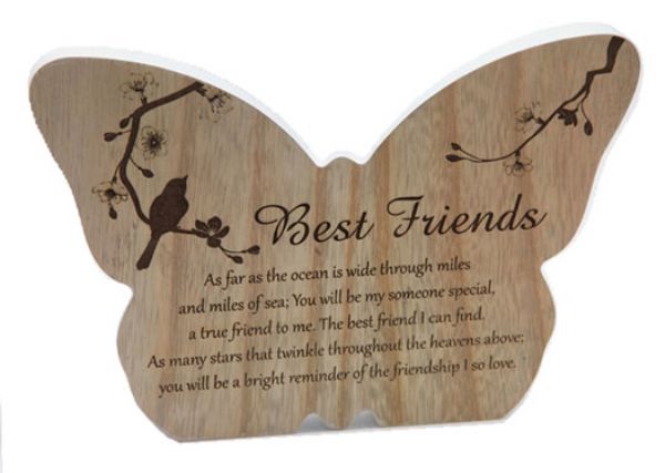 Plaque - Best Friend Butterfly
