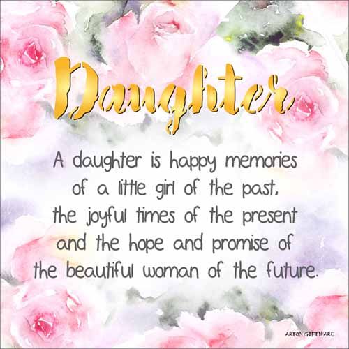 LED Block - Daughter Enlightened Wishes