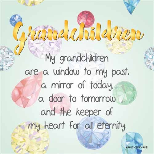LED Block - Grandchildren Enlightened Wishes