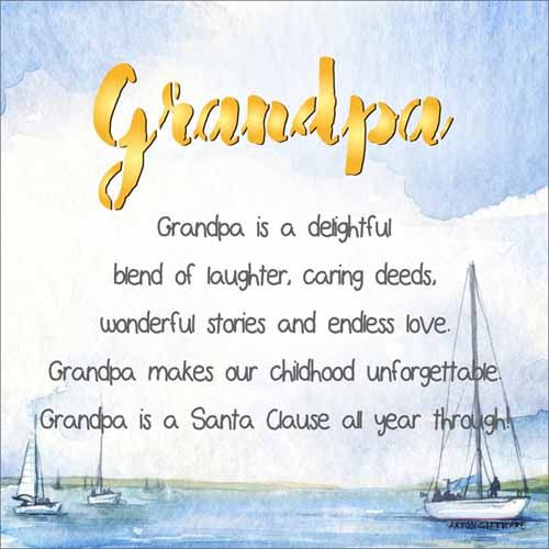 LED Block - Grandpa Enlightened Wishes