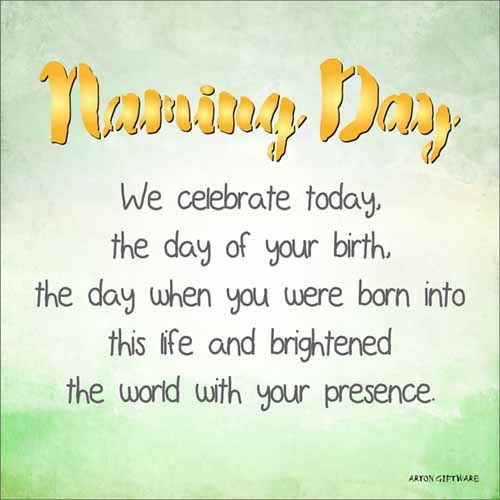 LED Block - Naming Day Enlightened Wishes