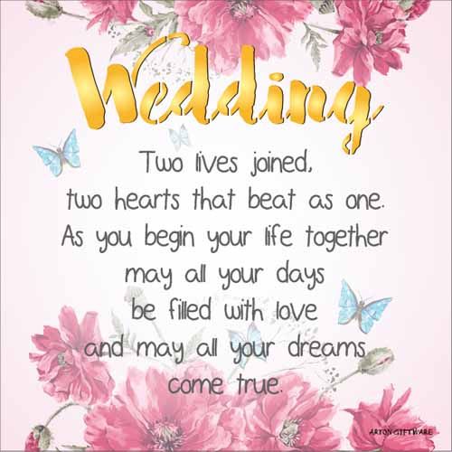 LED Block - Wedding Enlightened Wishes