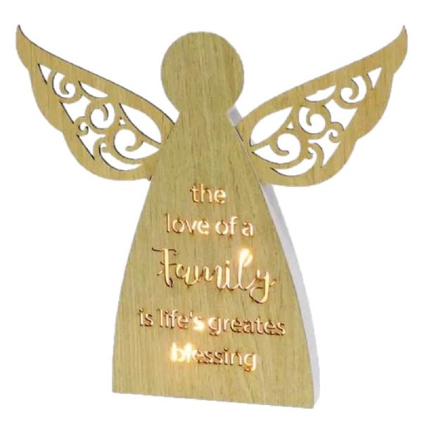 Starlight Family Angel LED Plaque