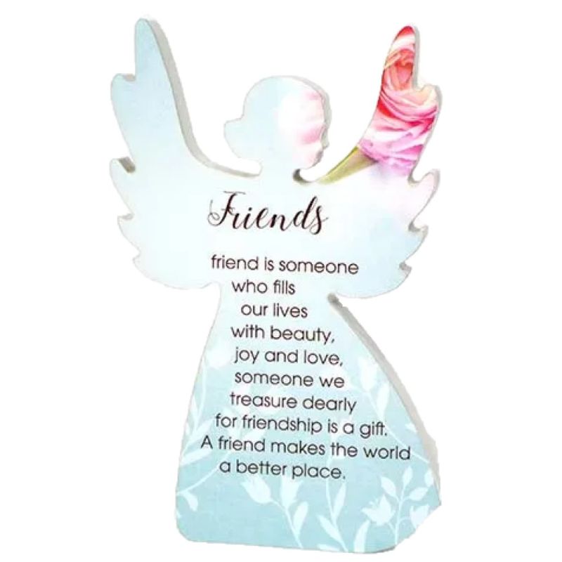 Friends Heavenly Rose Angel Plaque