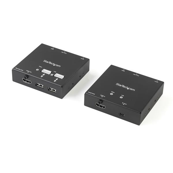 HDMI over CAT6 Extender with 4-port USB Hub - 165 ft (50m) - 1080p