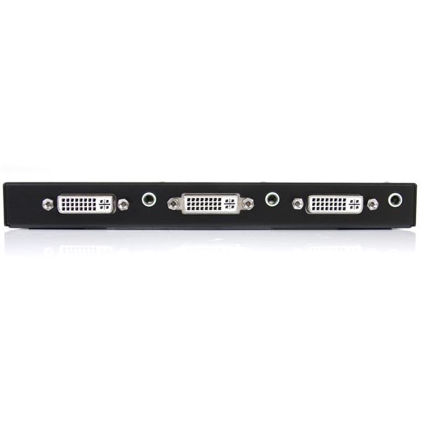 2 Port DVI Video Splitter with Audio