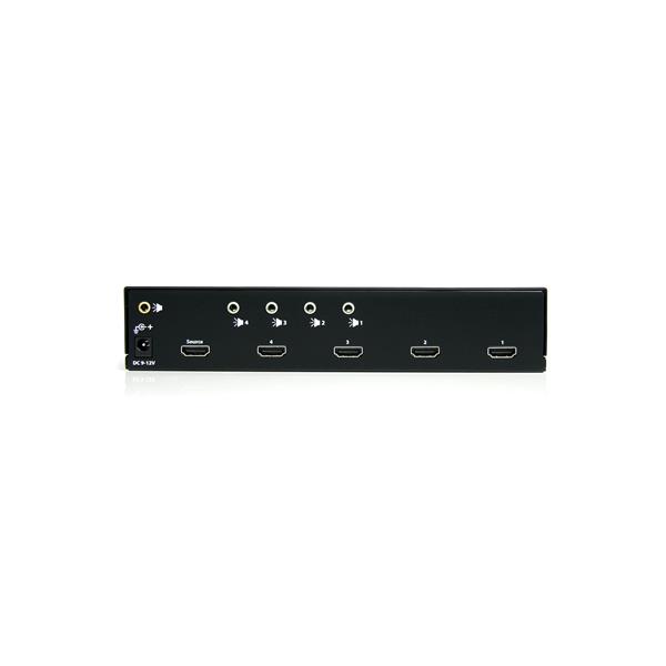 4-port HDMI splitter and signal amplifier