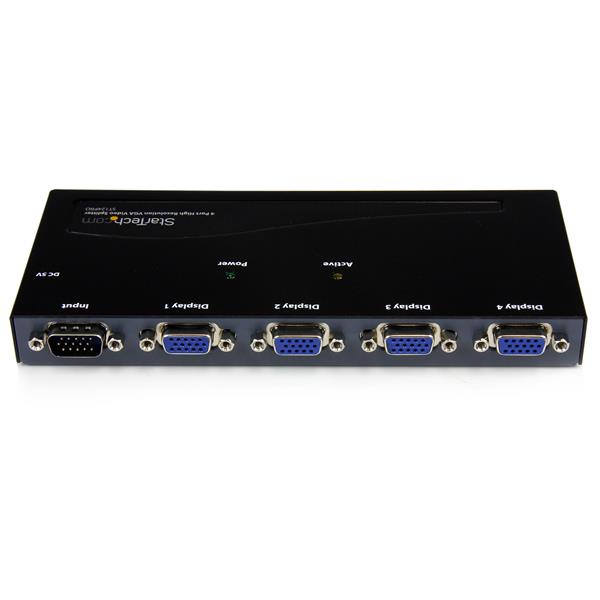 4 Port High Resolution VGA Video Splitter - 350 MHz